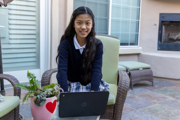 A National Academy scholar at her home desk
